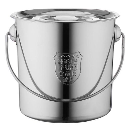 廠家直銷加厚304不銹鋼提桶帶蓋商用家用湯桶提桶水桶油桶奶茶桶